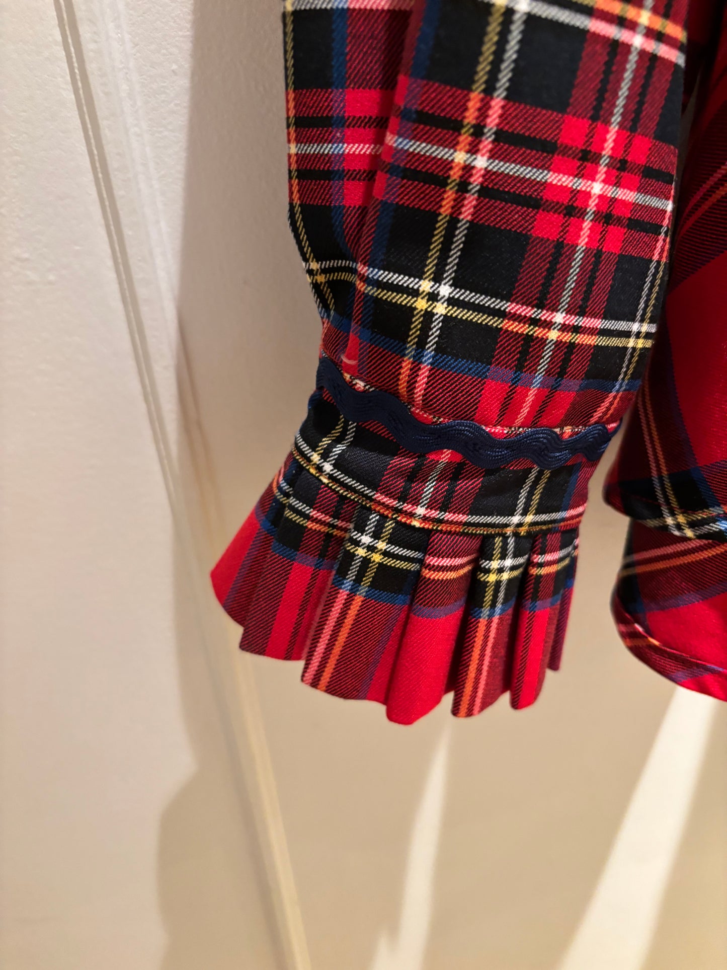 Précommande Chemise manche longue - Marie-Antoinette Tartan Pion Rouge