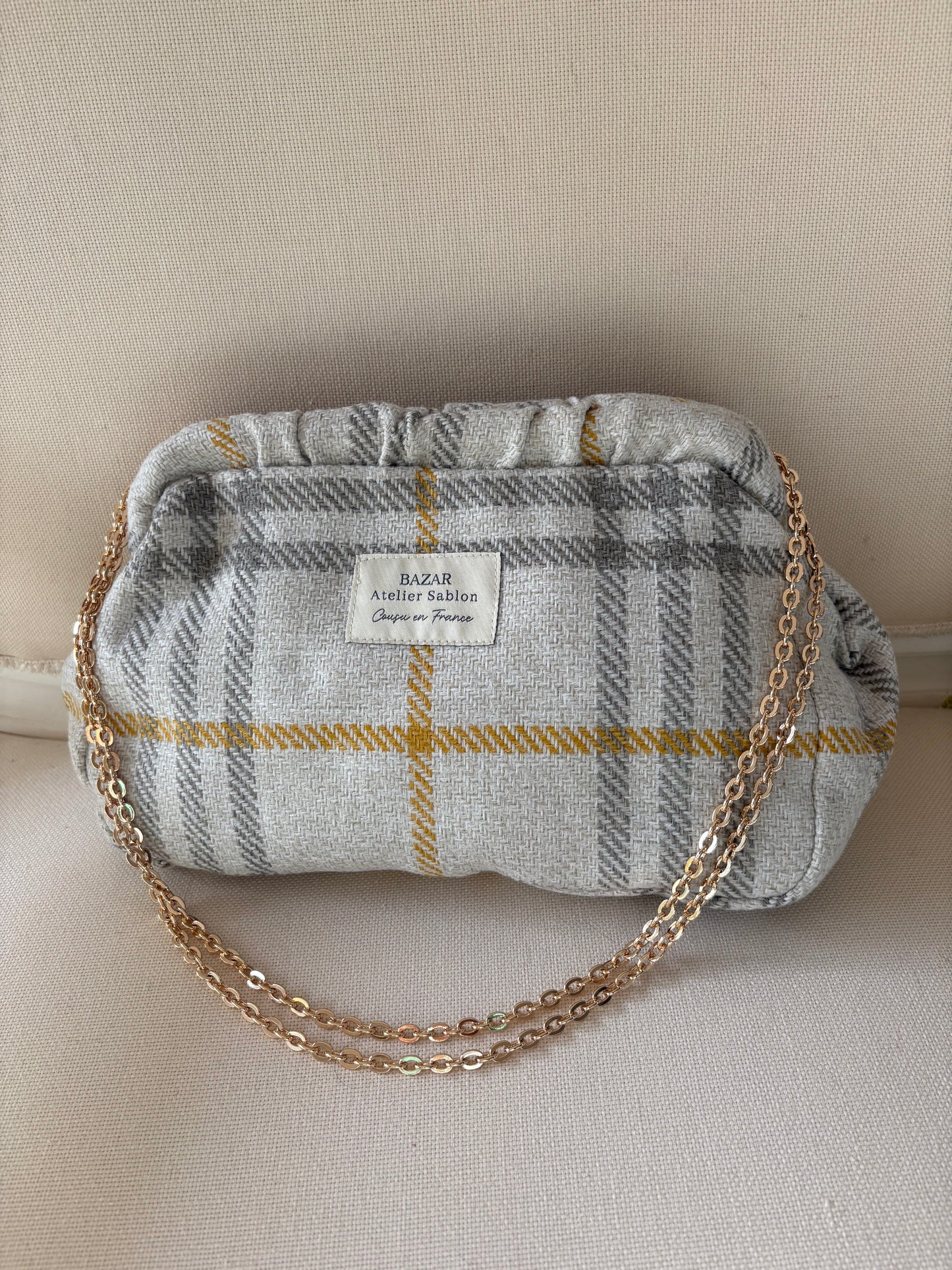 Clutch - Tartan Pion Moutarde