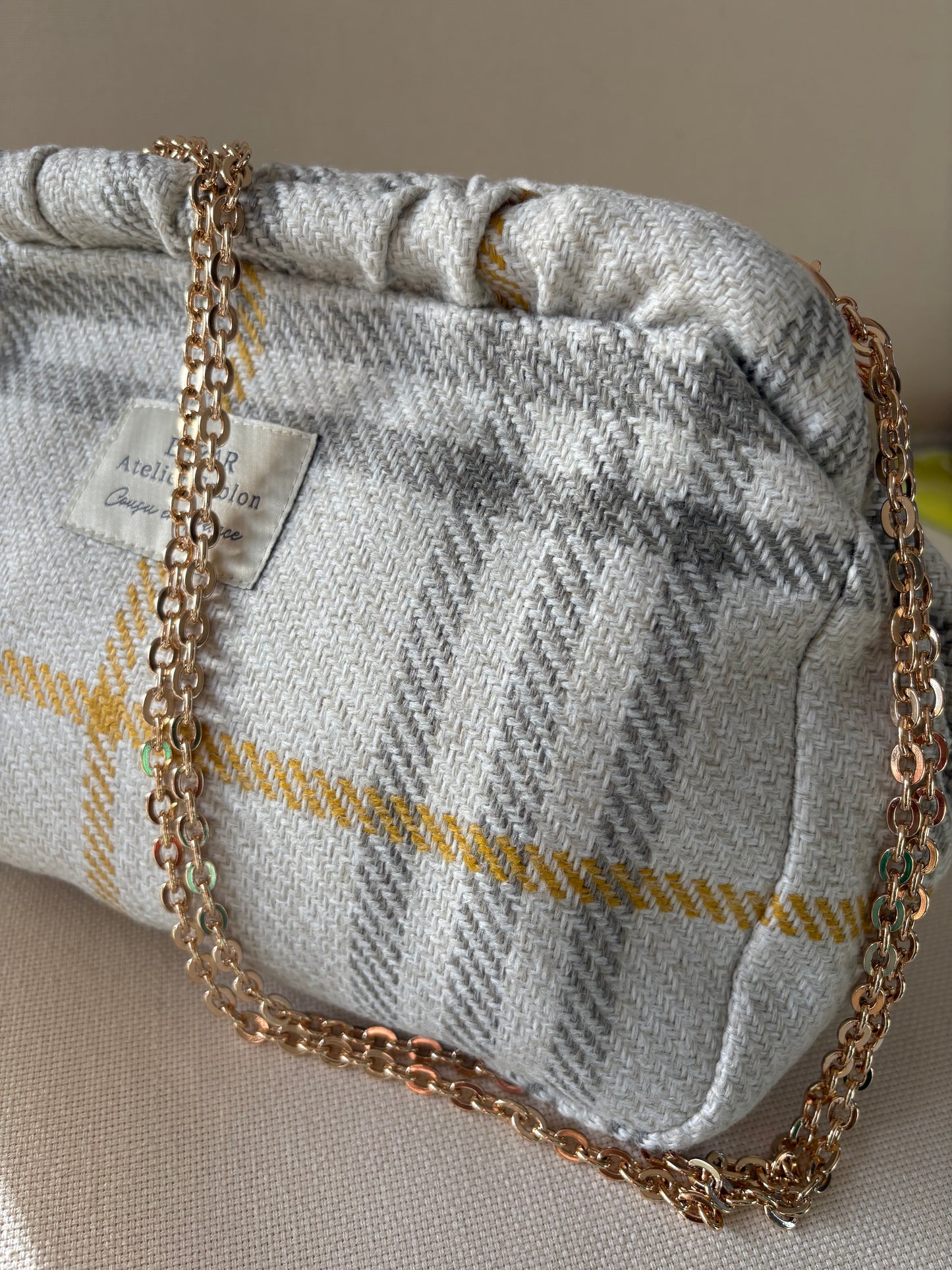 Clutch - Tartan Pion Moutarde