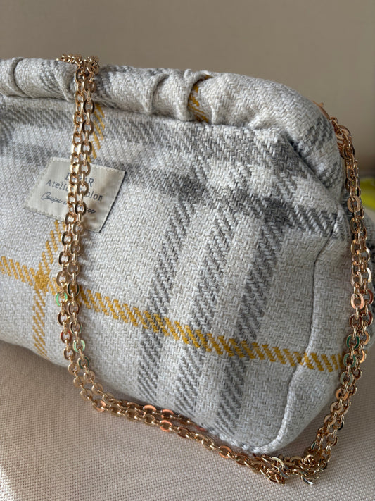 Clutch - Tartan Pion Moutarde