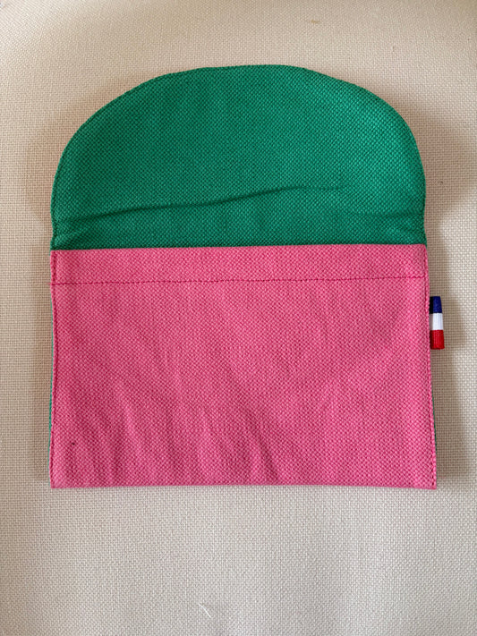 Pochette enveloppe - Vice-Versa Rose