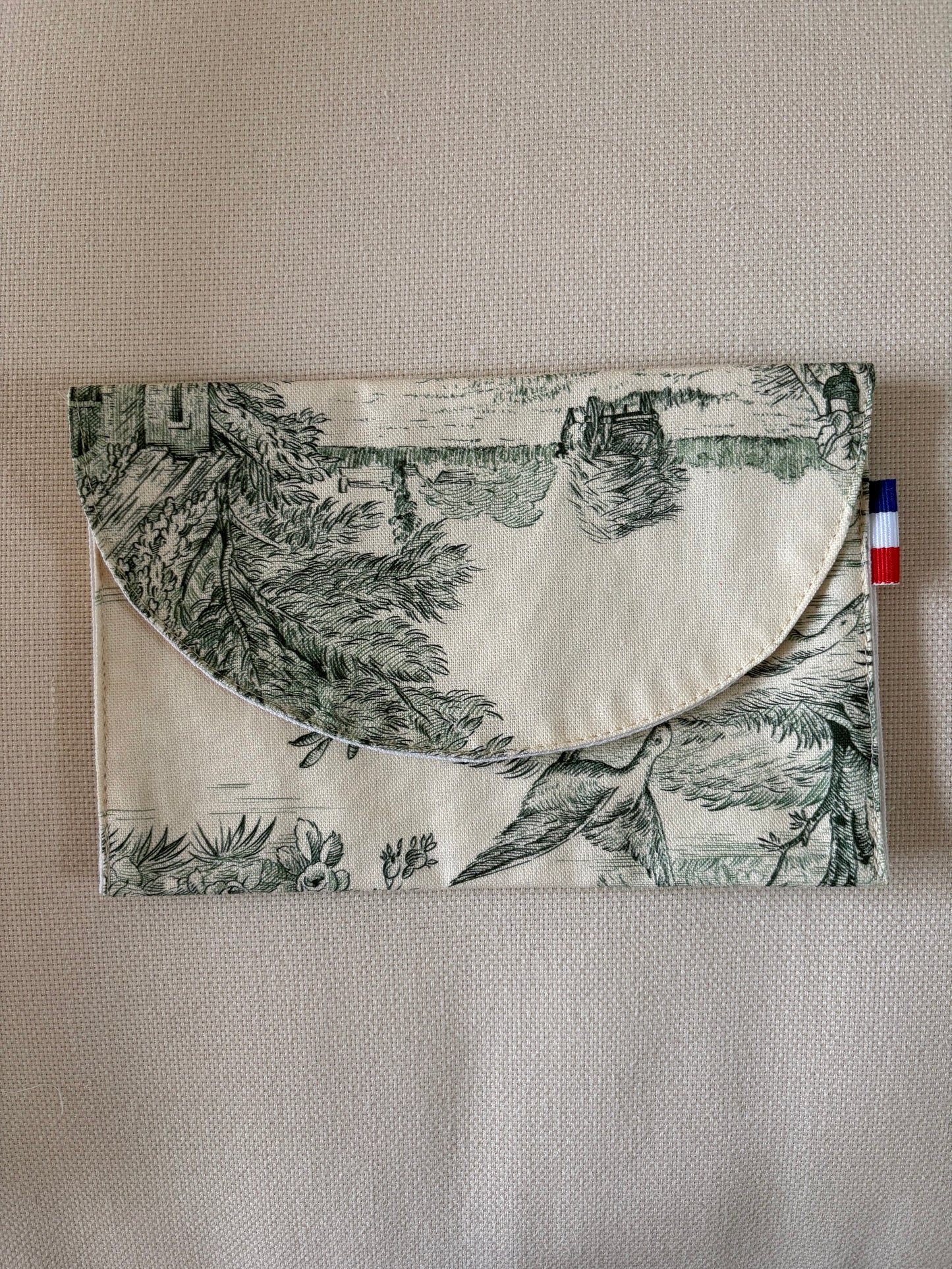 Pochette enveloppe - Jouy de Fruits Vert