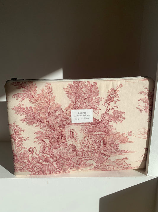 Pochette Ordinateur 13'' - Jouy de Fruits Rouge