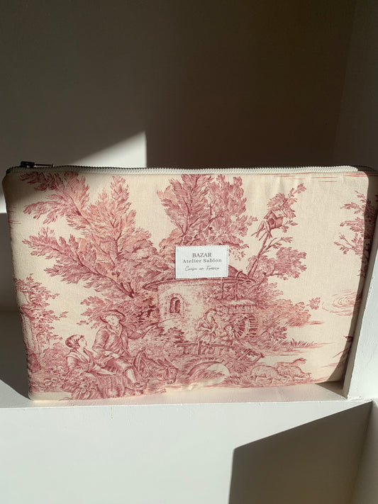 Pochette Ordinateur 15'' - Jouy de Fruits Rouge