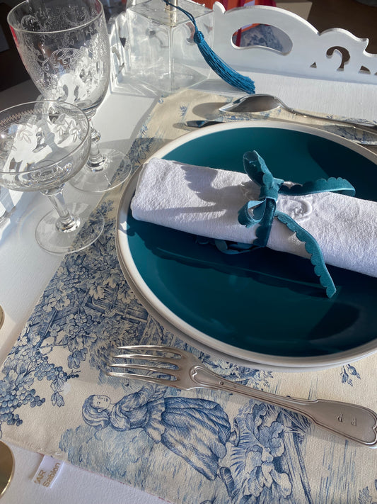 Set de table - Jouy de Fruits Bleu