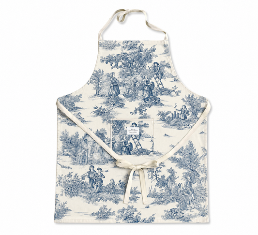 Tablier Adulte - Jouy de Fruits Bleu