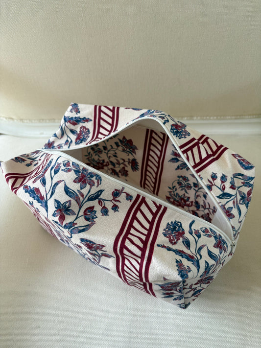 Trousse de Toilette XXL - Maison de Campagne Rouge Bleu