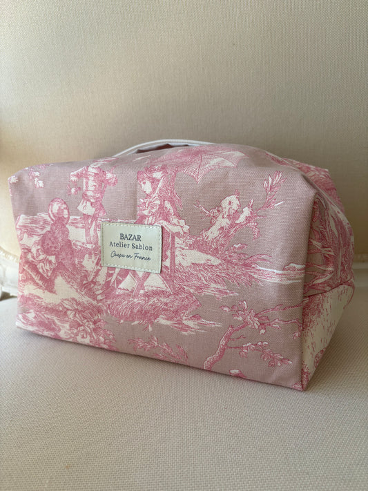 Trousse de Toilette XXL - Jouy de Fruits Rose
