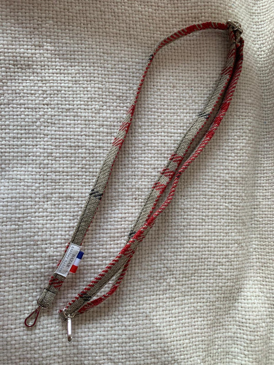 Bandoulière de téléphone - Tartan Pion Rouge