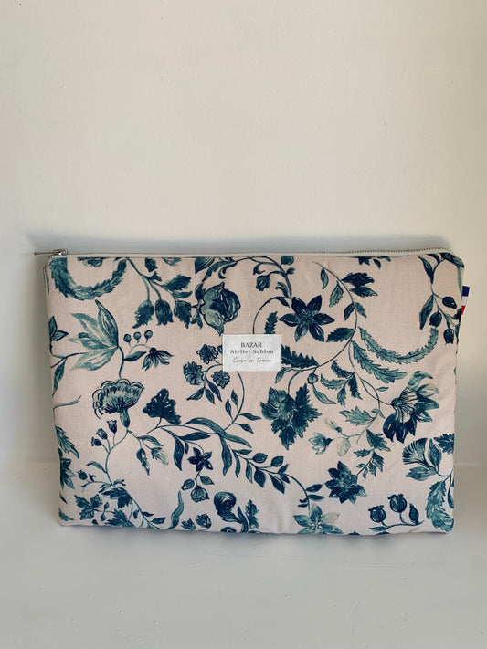Pochette Ordinateur 13'' - Maison de Campagne Clématite