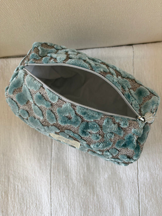 Trousse de Toilette XL - Pile Poil Léopard Argent