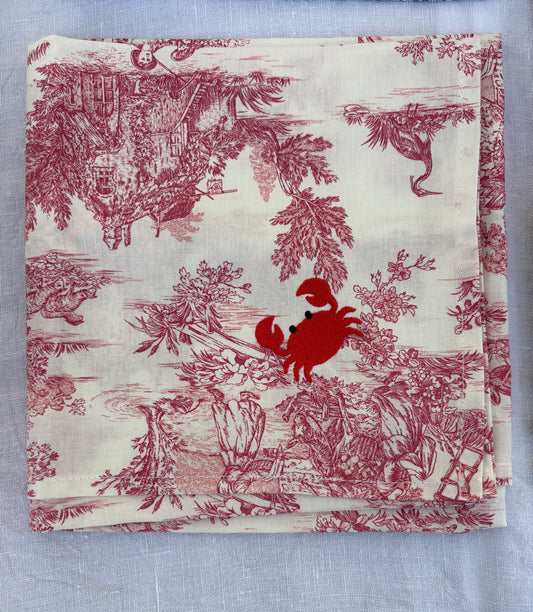 Bandana - Jouy de Fruits Rouge Crabe