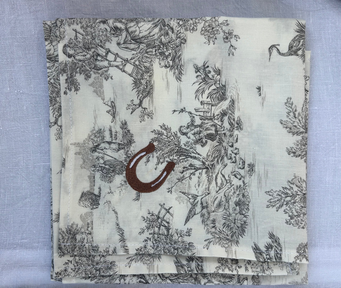 Bandana - Jouy de Fruits Bleu Fer à cheval