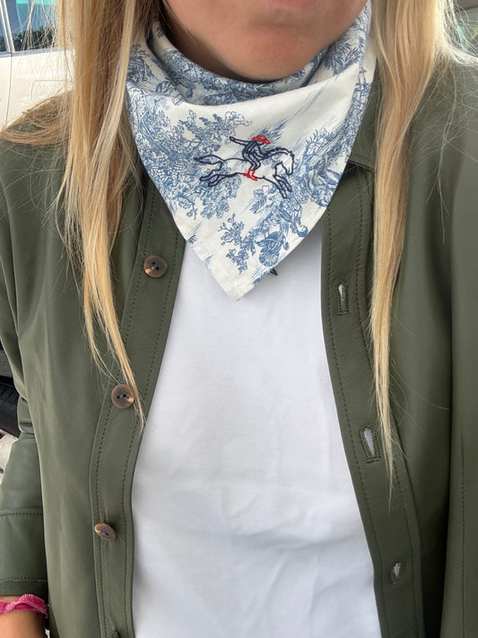 Bandana - Jouy de Fruits Bleu Cow-boy
