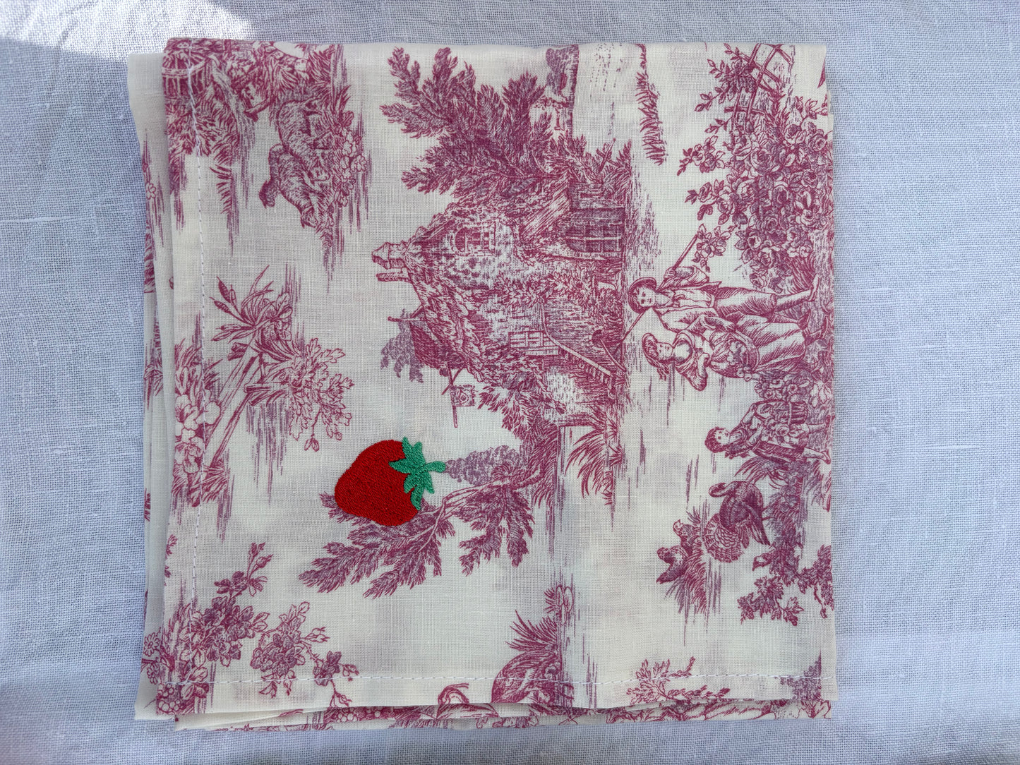 Bandana - Jouy de Fruits Rose Fraise