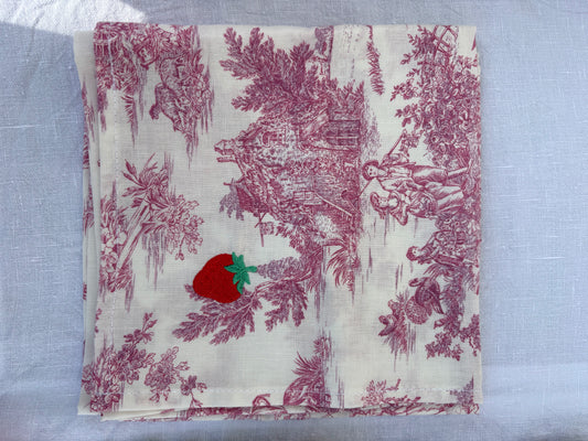 Bandana - Jouy de Fruits Rose Fraise