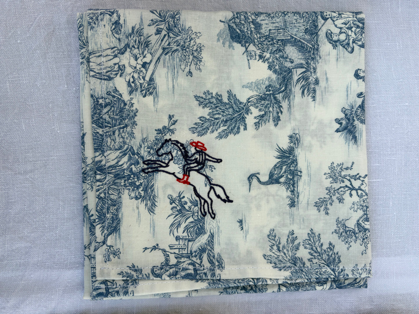 Bandana - Jouy de Fruits Bleu Cow-boy