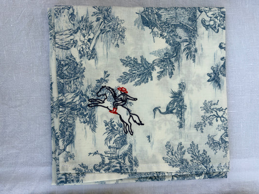 Bandana - Jouy de Fruits Bleu Cow-boy