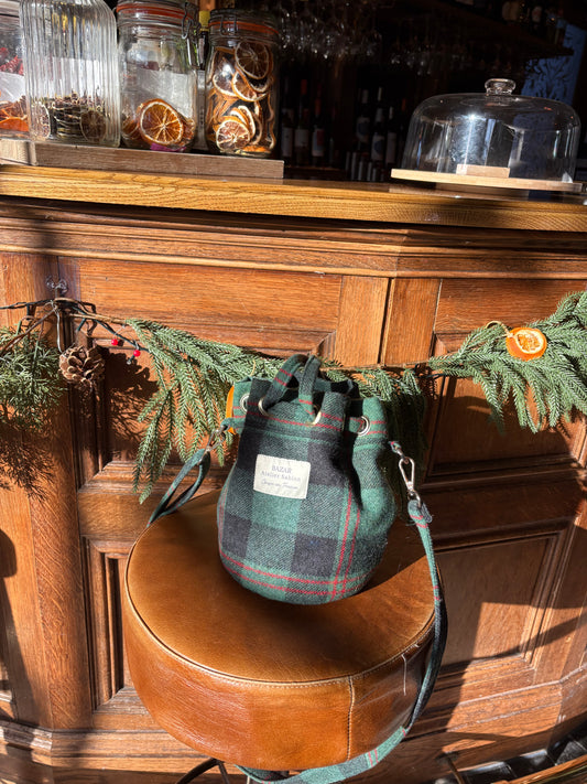 Sac Seau - Tartan Pion Vert