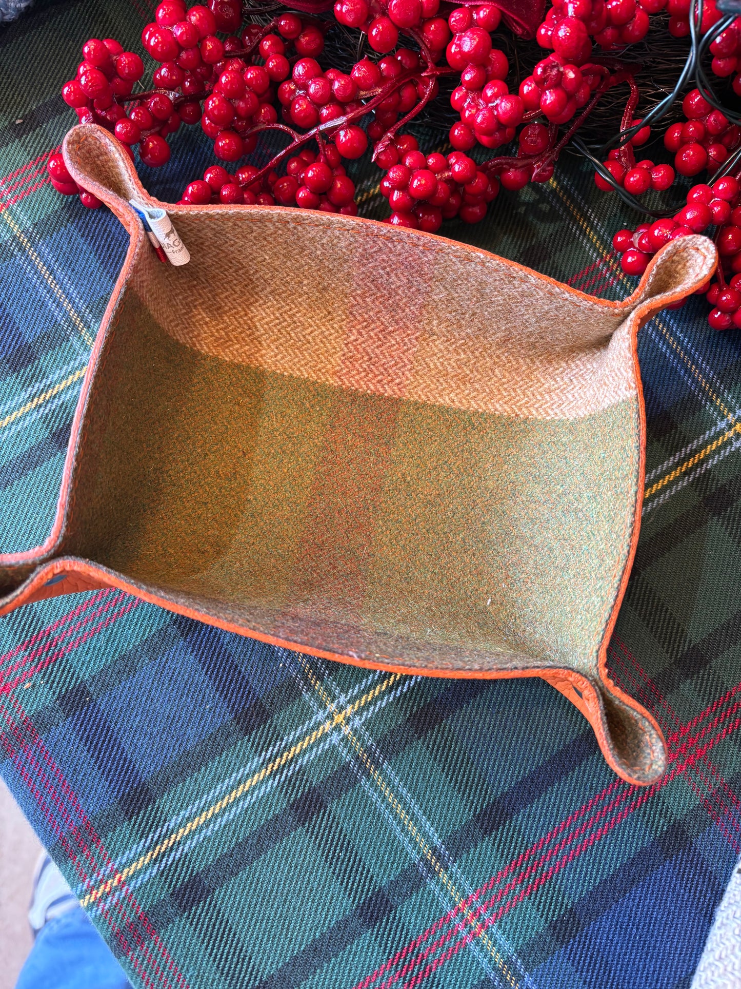 Vide Poche Orange - Tartan Pion