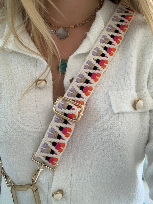 Bandoulière de sac - Blanche