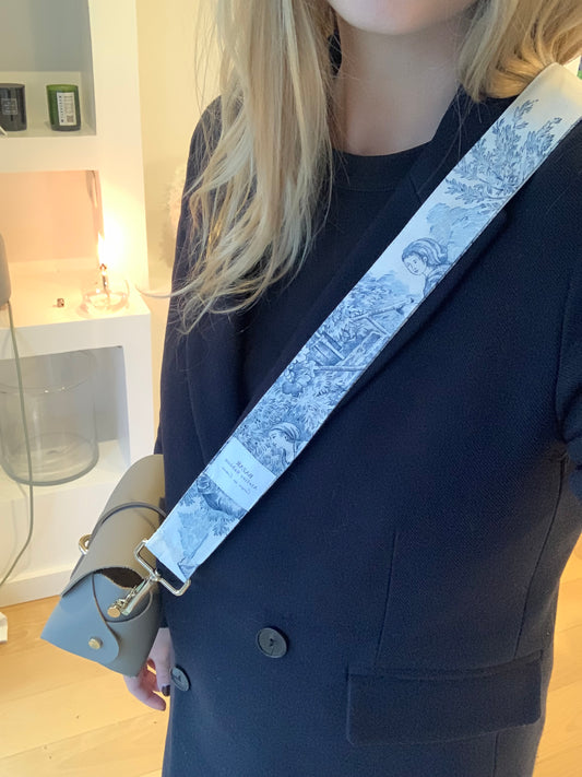 Bandoulière de sac - Jouy de Fruits Bleu