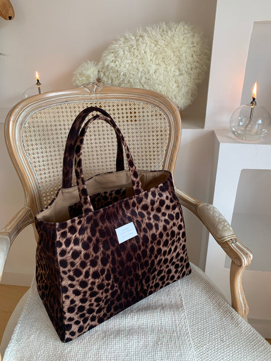 Cabas - Pile Poil Léopard