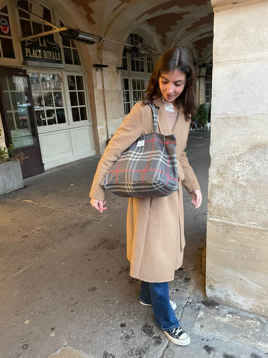 Cabas - Tartan Pion Noir