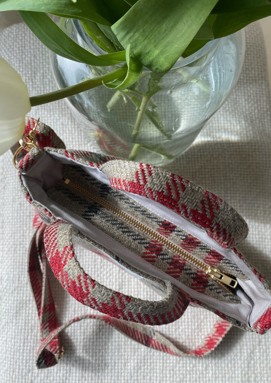 Mini Cabas - Tartan Pion Rouge