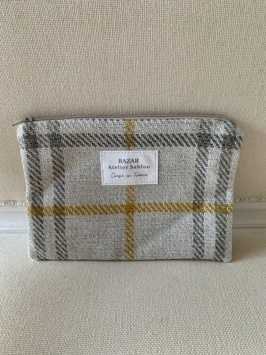 Pochette - Tartan Pion Moutarde