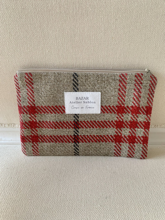 Pochette - Tartan Pion Rouge