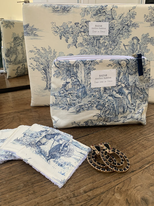 Trousse de Toilette - Jouy de Fruits Bleu