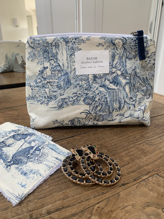 Trousse de Toilette - Jouy de Fruits Bleu