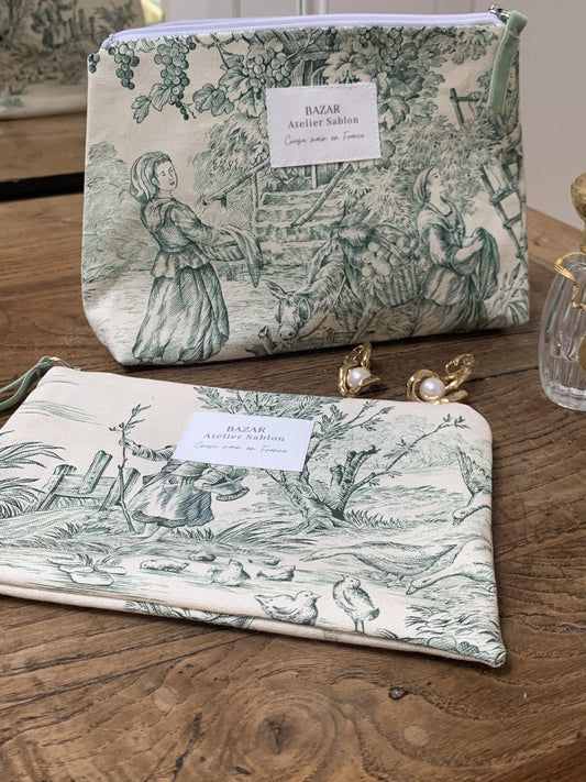 Trousse de Toilette - Jouy de Fruits Vert