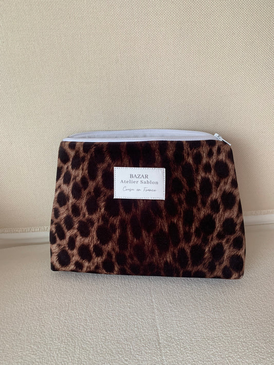 Trousse de Toilette - Pile Poil Léopard