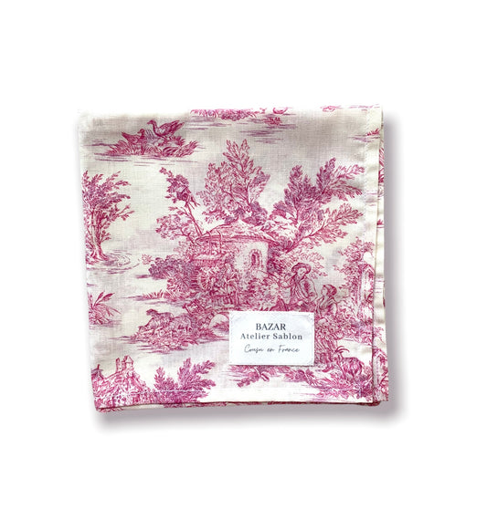 Bandana - Jouy de Fruits Rose