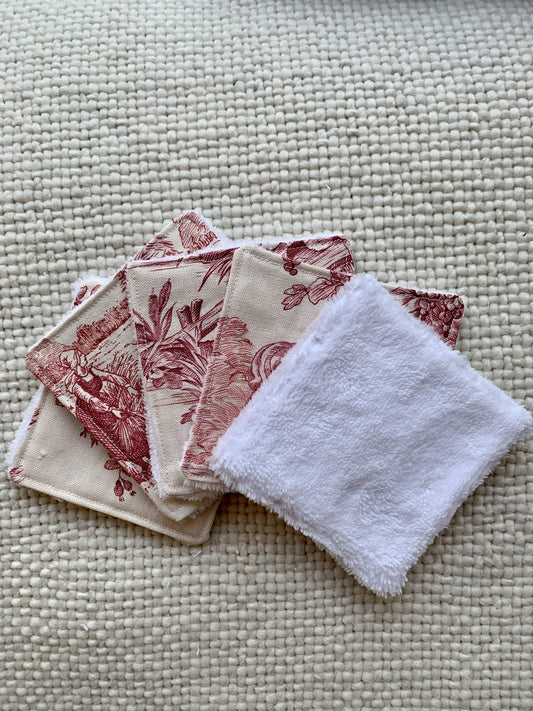 Lingettes réutilisables - Jouy de Fruits rouges