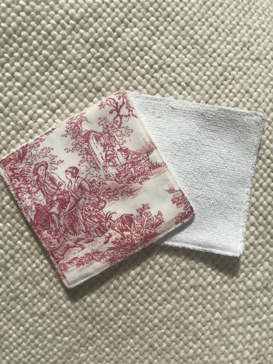 Lingettes réutilisables - Jouy de Fruits mini rouges